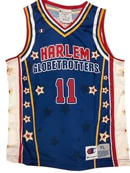 HARLEM GLOBETROTTERS ゲームシャツXXL 27 Harlem Globetrotters Platinum Fubu 1927 75th Anniversary XL