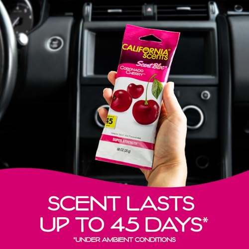 Image of California Scents Scent Bloc Air Freshener, Coronado Cherry, 6 Count