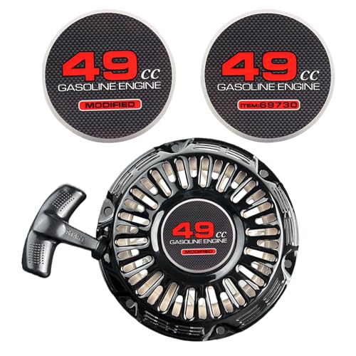 Image of 2pcs 49cc Modified Pull Starter Sticker Mini Bike Stickers for Predator 212 Engine Coleman CT200U BT200X KT196 Baja Monster Mega Moto MB200 Go Kart 196cc 224cc 200cc Engine (49cc Modified)