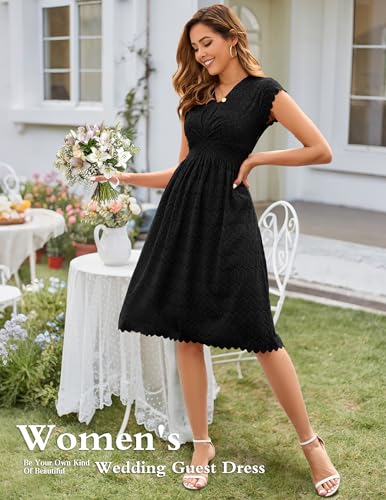Wedtrend Cocktail Dresses for Women Mother of The Bride Dresses Ruffle Sleeve Bridesmaid Dress Lace Formal Dresses4