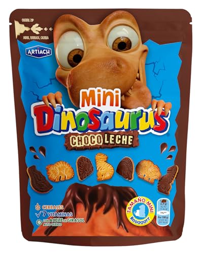 Mini Dinosaurus Chocolate con Leche con cierre ZIP 100g