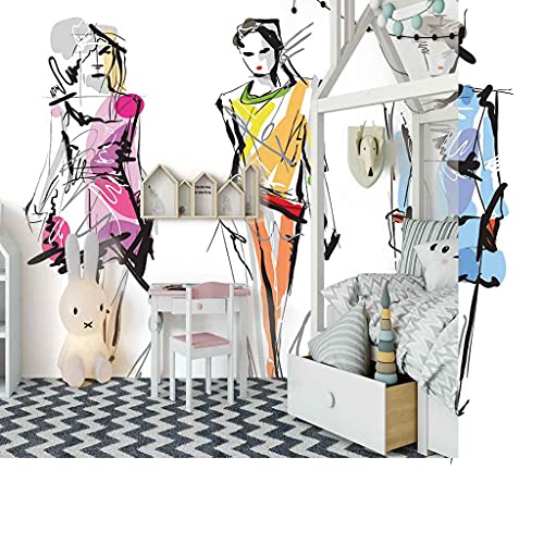 Art mural moderne 200x140 cm et poster trompe l'oeil géant