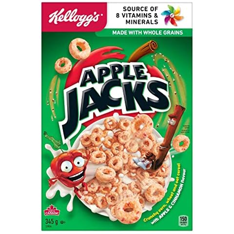 Kellogg's Apple Jacks, Breakfast Cereal - Original, Good Source of Fiber - 345g (12oz) Cover
