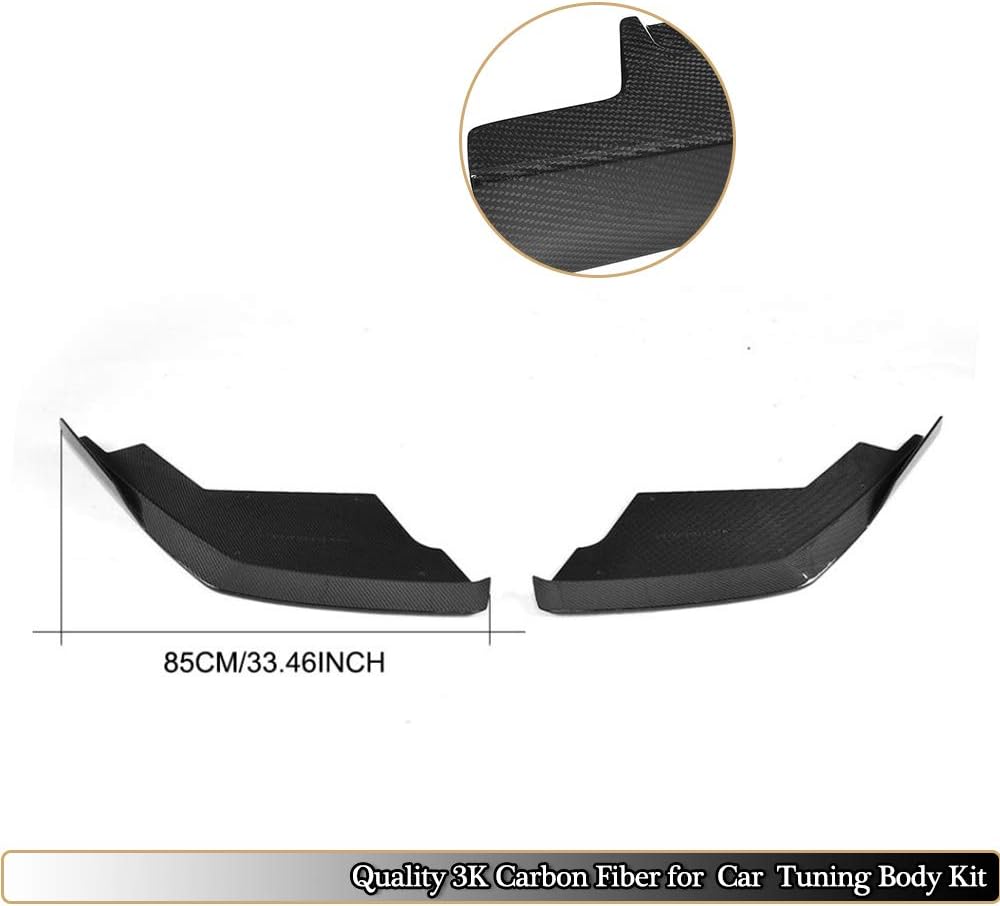 Fits Lamborghini Huracan LP600 LP610 Coupe 2014-2017 Real Carbon Fiber Front Bumper Splitters Chin Aprons Protector