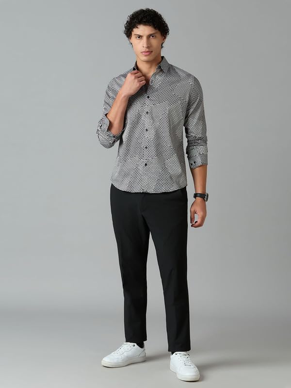 Image of MARK & ALBERT Men's Slim Fit Cotton Formal Shirt