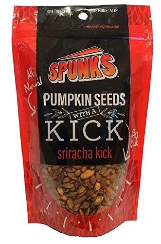 Spunks Spicy Pumpkin Seeds Healthy Keto Snacks - Multi Pack of 5-5 oz Each (SRIRACHA KICK)