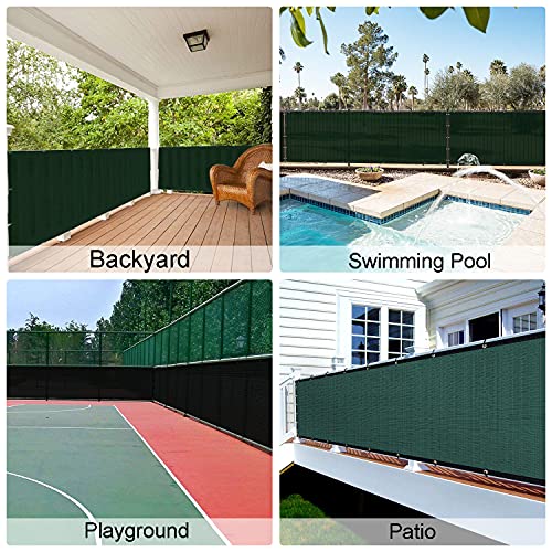 OTWLMEI Sichtschutzzaun, 15 m x 122 cm, temporärer Zaun für Hunde, Begrünung, Pool, Garten, Strand, Sichtschutzzaun für… – Bild 7