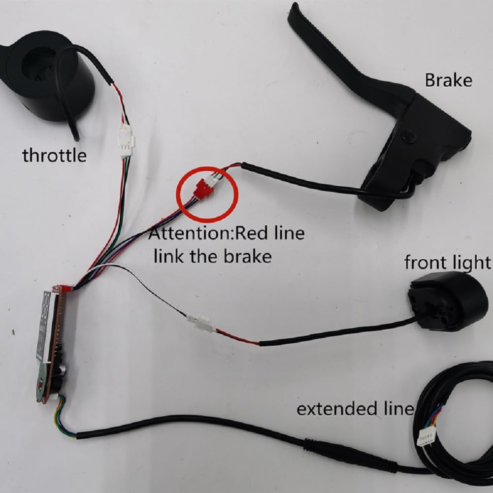 Centralina Monopattino Elettrico Kit controller scooter 36V 350W Controller senza spazzole Cruscotto Acceleratore Scooter Parti di ricambio for bici elettriche