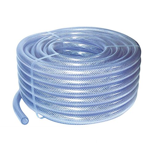 13mm ID 3 Metre Length Clear Braided PVC Hose with Synthetic Reinforcement