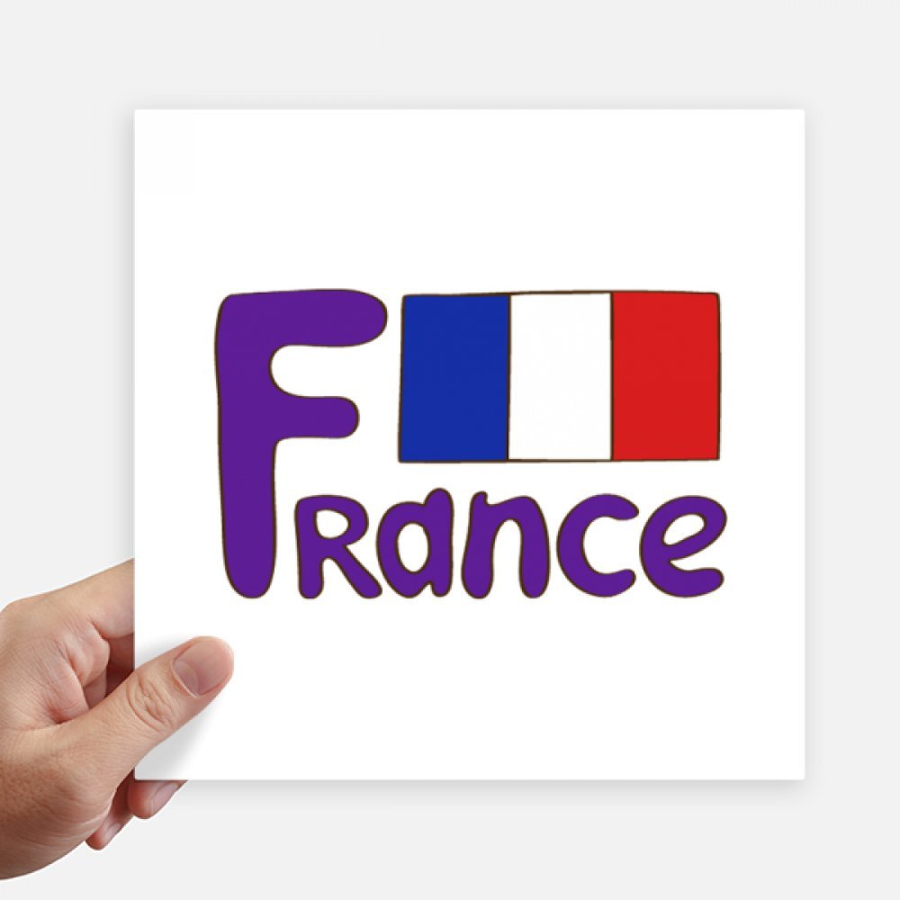 Autocollants France drapeau national bleu pour personnaliser vos valises et ordinateurs