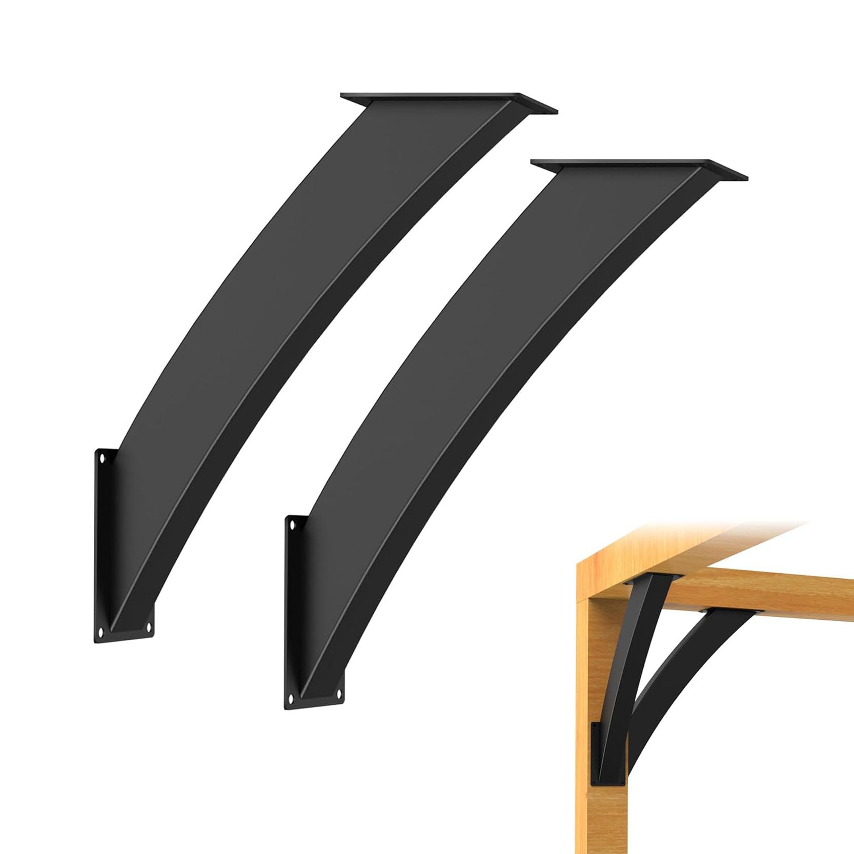 LQSYBHD 45°Degree Angle Support Bracket Kit Pergola Bracket Kit Heavy Duty Corner Brace Support Wooden Structure Support for Pergola Terrace Pergola Cabin Elevated(Size:2pcs)