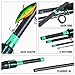 ZzleoyuUUs-12 Fishing Rod 4 Sections Lure Fishing Rod 1.8M 2.1M Trout Pike Pole Carbon Fiber Ultralight Travel Surf Fishing Rod(1.8m)