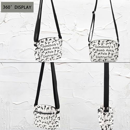 Pole Dancing Gift Somebody's Bomb Ass Pole Instructor Crossbody Bag Pole Teacher Gift For Dancer3