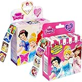 2 Pack Disney Princess Stickers (Princess)Kids Sticker,in 10 Designs,400 Pcs Self Adhesive Label Roll Stickers Laptop, Water Bottle, Phone, Cute Animal Disney Stickers for Kids Teens