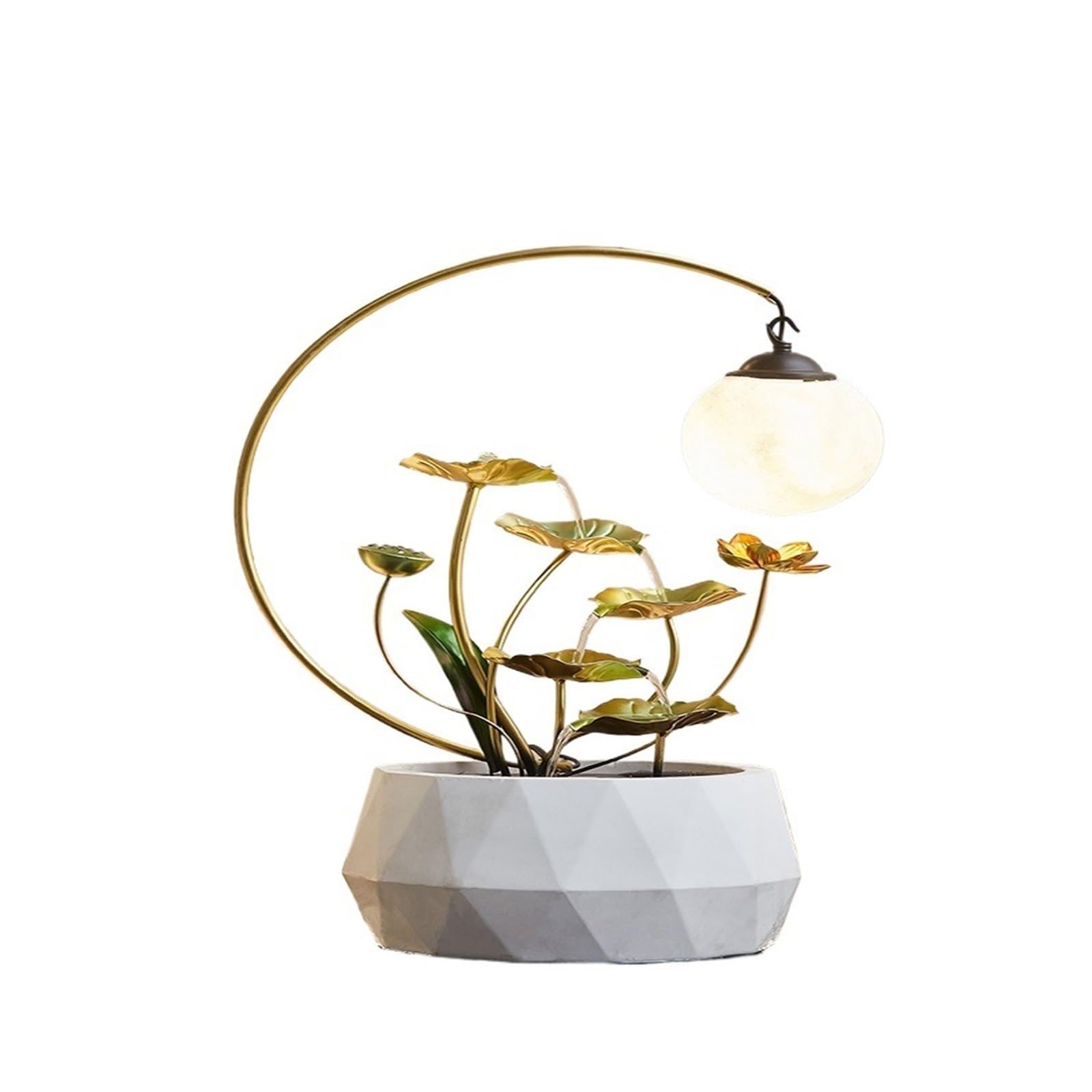 Fontana decorativa da tavolo, Decorazione Feng Shui Cascata Fortunata - Gioco d'Acqua con Ciclo Infinito for Casa e Ufficio - Elegante Scultura d'Acqua in Movimento - Regalo Perfetto for l'apertura di