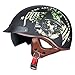 Produktbild Halbschalenhelm mit ECE Zulassungiber Retro-Motorradhelm Motorrad Halbhelme Brain-Cap Halbschale Jet-Helm Roller-Helm Mit Visier Vintage Open-Face Helm Damen Herren Erwachsene F,XL