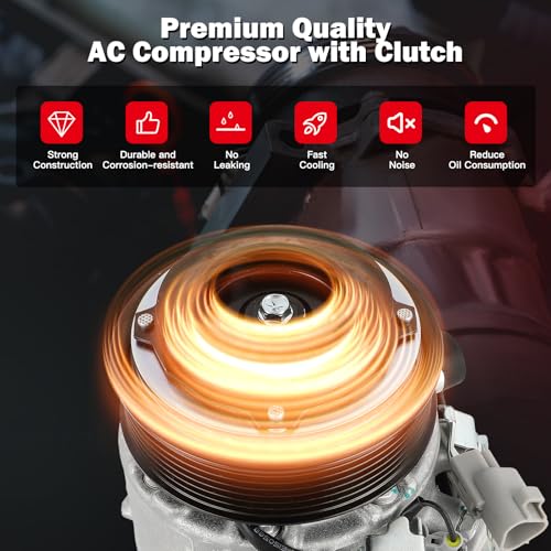 Image of CCIYU AC Compressor w /Clutch for Toyota Sienna 3.5L 2011-2016