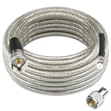Ullnosoo CB Coax Cable 18ft, CB Radio Antenna Cable RG8X Coaxial Cable with PL-259 Male to FME Female/ PL...