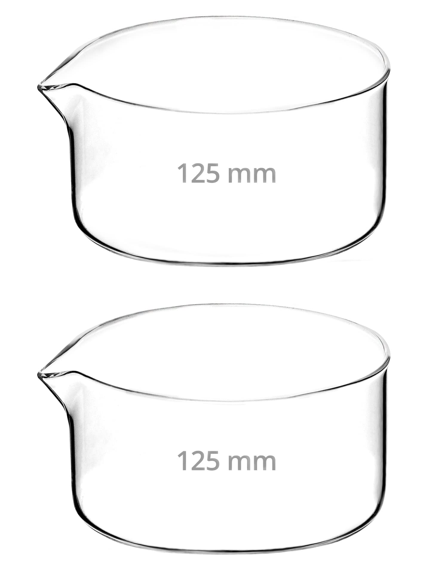 QWORK 500ml Crystallizing Dishes, 2 Pack Flat Bottom Lab Dishes with Spout and Heavy Rim, Borosilicate 3.3 Glass for Professional Laboratories, Science Classrooms, Kitchen, Crafts — Amazon image 7
