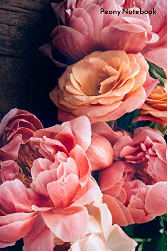 Peony Notebook: Peony notebook blank pages - Journal to write in - 120 pages - 6"x9"