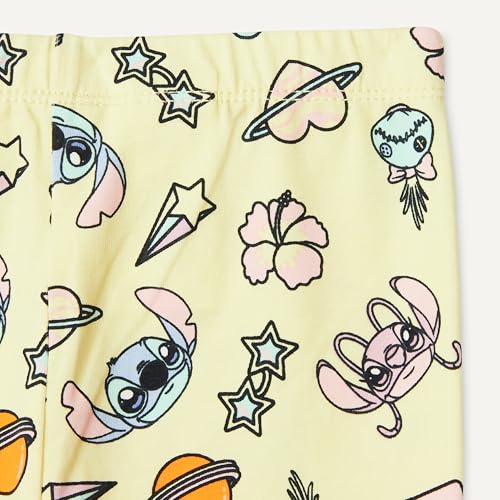 Image of Amazon Essentials Girls' Cotton Stretch Leggings, Multipacks