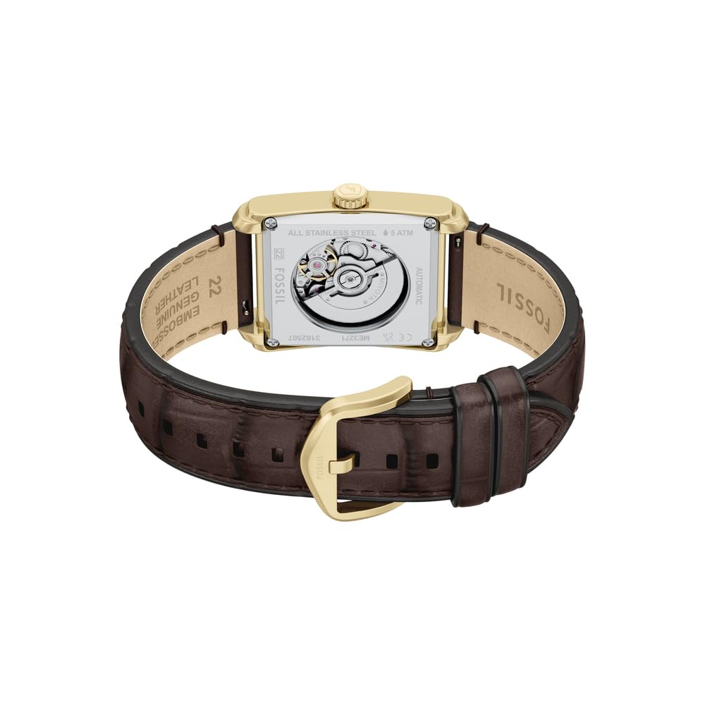 Fossil Carraway Herren 30MM Goldfarbene Edelstahluhr, ME3271