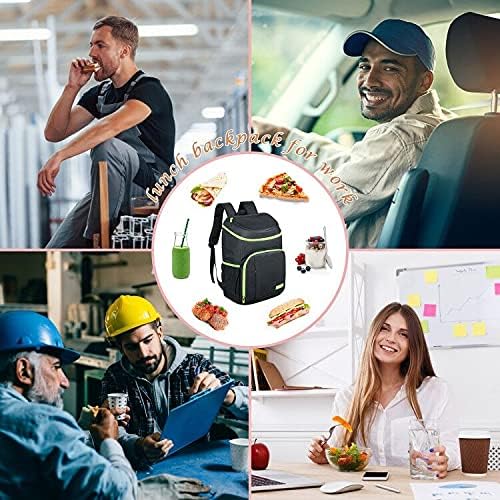 Hap Tim 30 Cans Leakproof Insulated Backpack Cooler Lightweight Soft Cooler Bag Backpack for Picnic,Camping,Hiking,Beach,Fishing,Day Trip or Lunch for Men Women(1002-BK)
