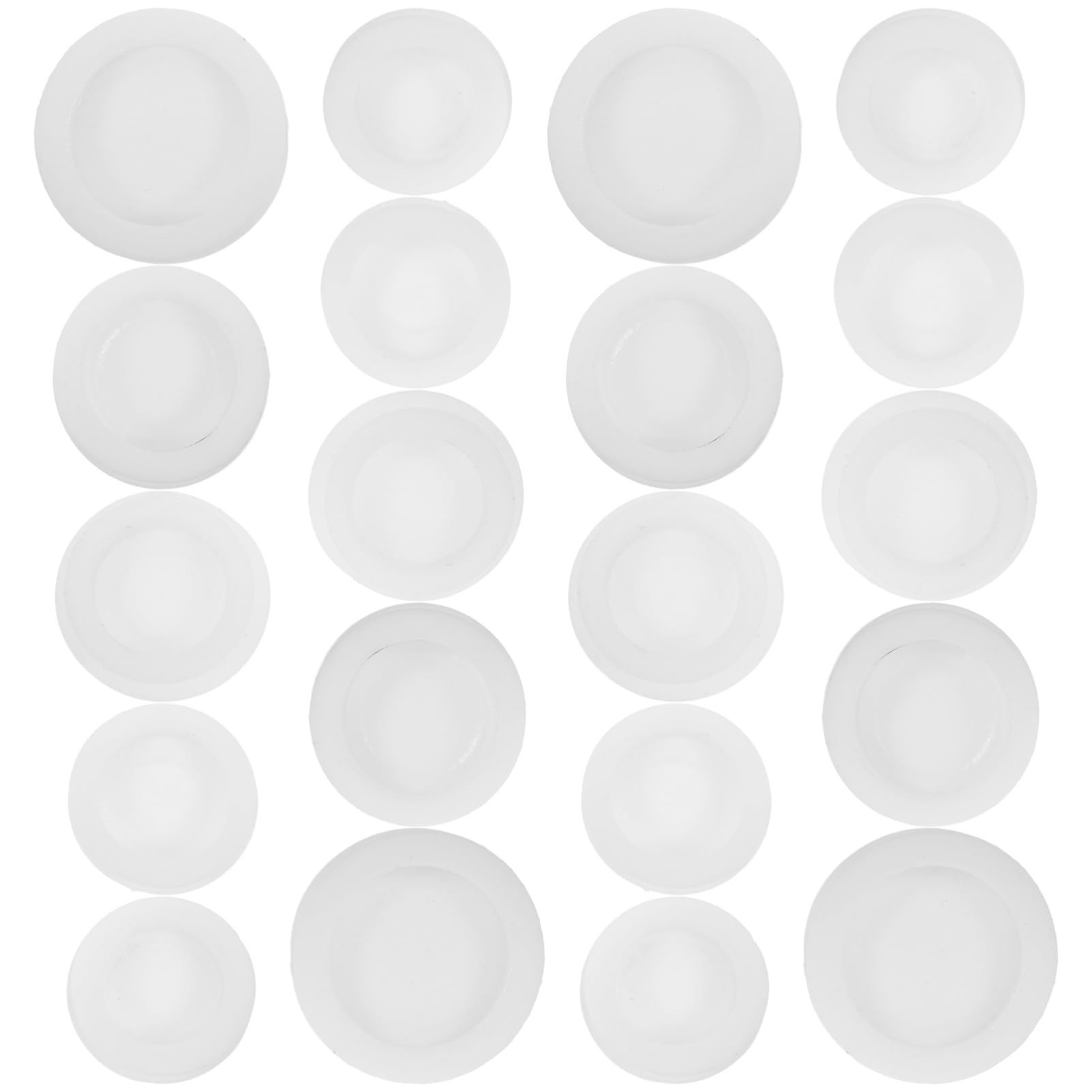 Generic 20pcs Piggy Bank Plug Replacement Plastic Coin Bank Stopper Round Money Saving Box Plug Hole Cap Bottom Cover for Kids and Adults