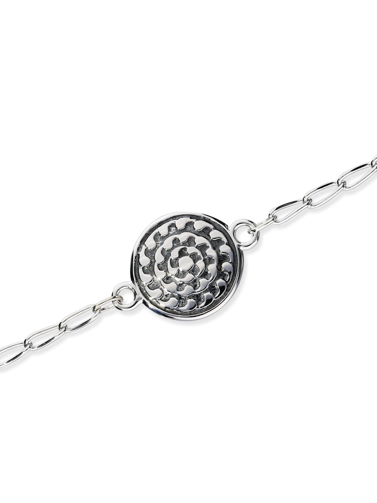 ORTAK 925 Sterling Silver Handmade Bracelet | Inspired by St Magnus Cathedral Design | High Polished | Scottish Fine Jewellery | Made In the United Kingdom
