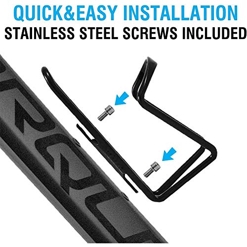 image for Karetto Bicycle Aluminum Water Bottle cage, [2 Pack] Bike Water Bottle