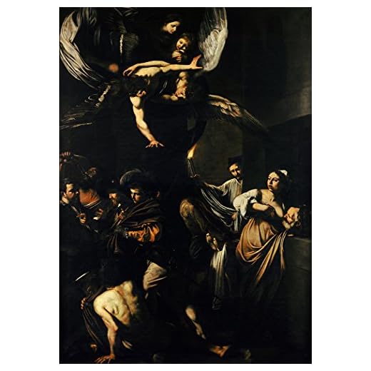 Caravaggio, (Michelangelo Merisi da): The Seven Works of Mercy. Religious Fine Art Print/Poster. Size A1 (84.1cm x 59.4cm)