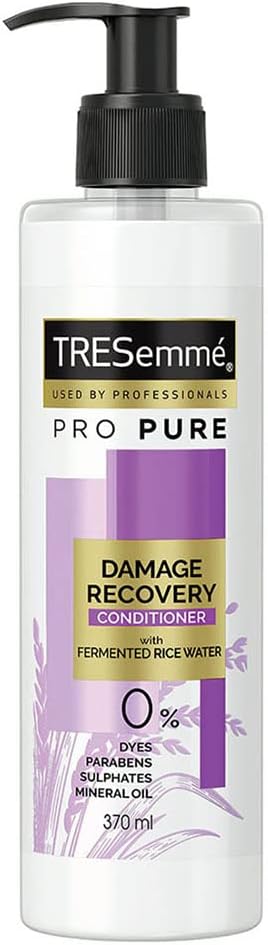 Pro Pure Damage Recovery Conditioner For Damaged Hair, 370 Millilitre With Fermented Rice Water, Sulphate Free & Paraben Free (Jasmine)