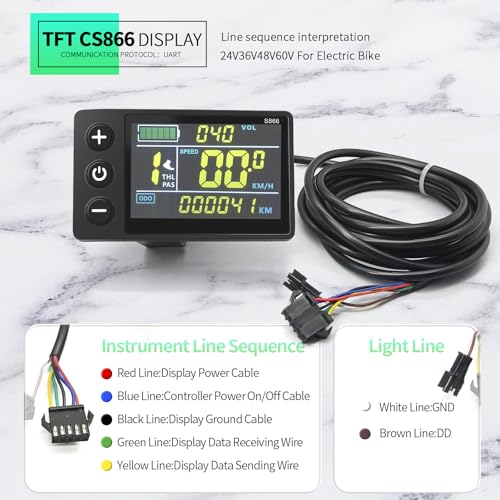 36V/48V 45A Brushless Controller with Color LCD