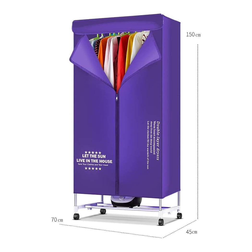 Trade Shop - Box Asciugatrice Asciuga Biancheria Elettrica Asciugabiancheria Stendino 1000w