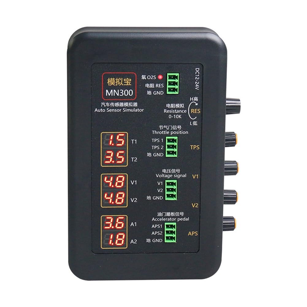 MN300 Simulador de Sensor Automático Probador de Señal Automotriz Generador de Señal de Sensor de Flujo de Presión de Aceite y Oxígeno para Riel de Automóvil