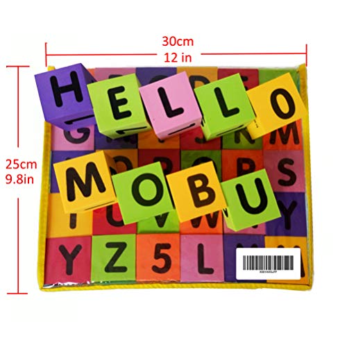 Mobu Foam Building Blocks For Toddlers,30 Pcs Alphabet Blocks With Storage Bag,Learning Letter Abc, Numbers 0-9, Stacking Blocks For Kids #TOP2
