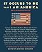 It Occurs to Me That I Am America: New Stories and Art