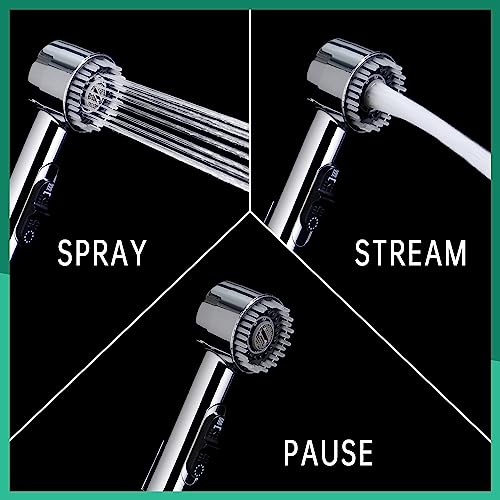 3 Mode Dog Shower Attachment, High Pressure Handheld Sprayer with ON/OFF Switch, G1/2