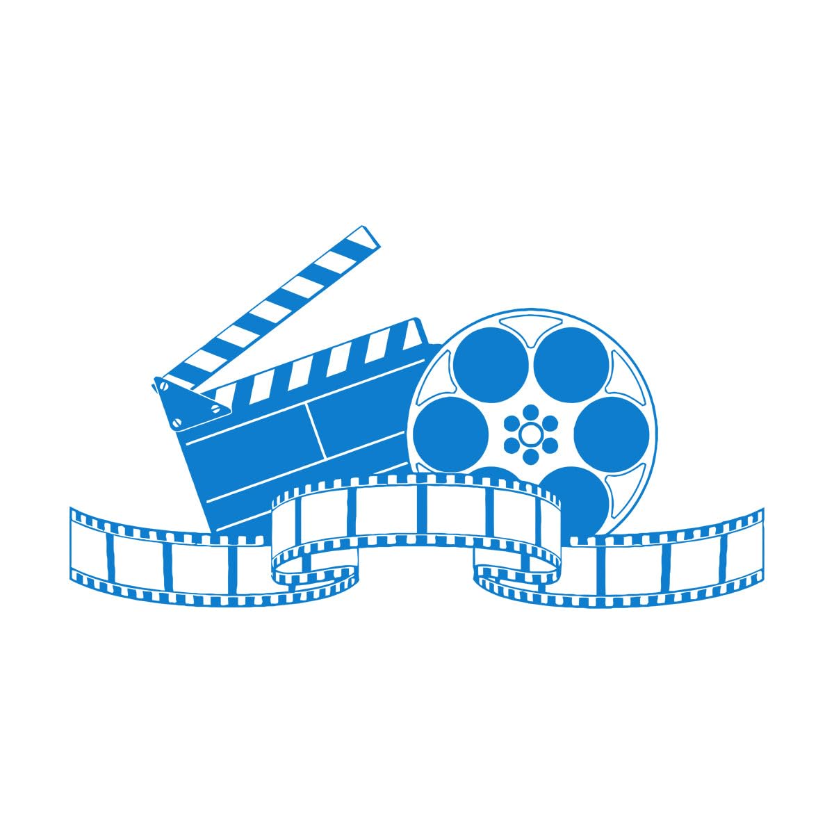 Filming Vinyl Wall Decal Artistic Cinema Film Movie Wall Stickers Bedroom Living Room Vintage Home Decoration Accessories Small - 31x57cm — image 1