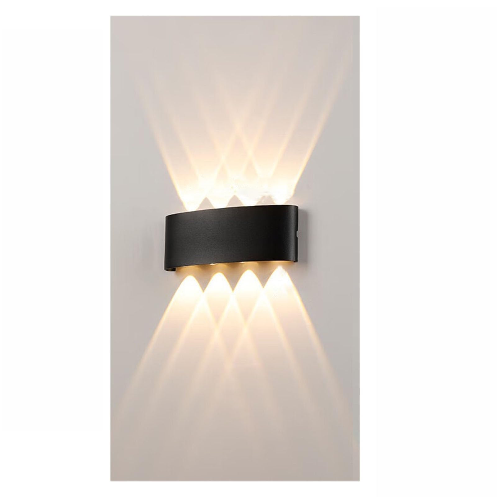 Aplique LED de pared con sensor de movimiento e iluminación impermeable para exterior 8