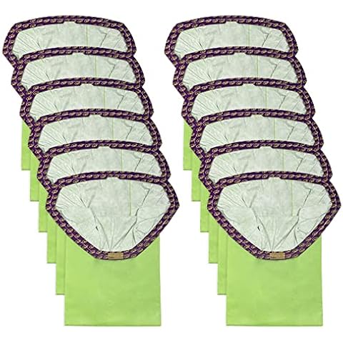 12 Pack 107314 Micro Filter Bags Replacement for ProTeam 6 Quart Backpack Vacuum: Super Coach Pro 6, ProVac FS 6, GoFit 6, GoFit 6 PLUS and GoFree Flex Pro II Cover