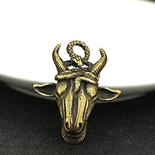 Amazon.co.jp: 真鍮 蛇と羊の頭 輸送 ブロンズ装飾コレクション