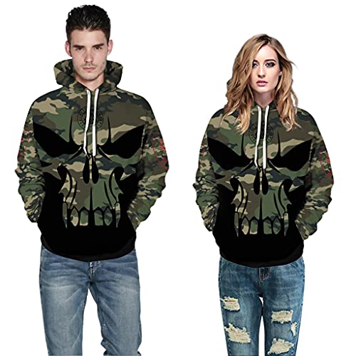 Imprimé 3D pull à capuche Viking homme, le cadeau idéal pour passionné