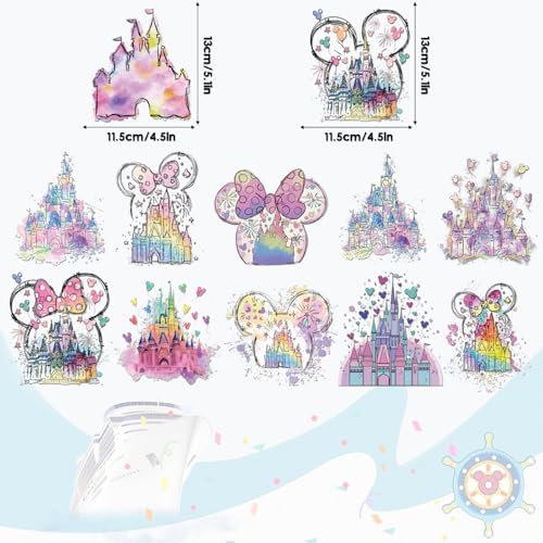 Imanes Decorativos 12 Piezas Diseño Ratón y Castillo miniatura 2