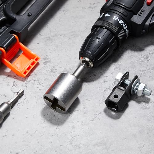 Adaptateur cric ciseaux robuste pour levage rapide à la perceuse manuelle