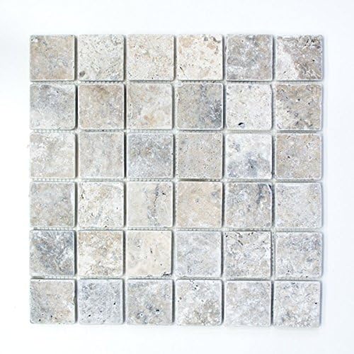 Travertin Mosaik Matte – Naturstein, 305x305 Mm, Für Bad, Küche, Boden & Wand
