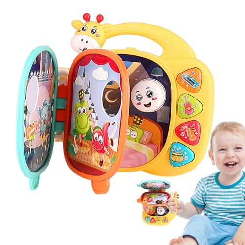 Jouet musical d'éveil sensoriel, livre parlant interactif bébé