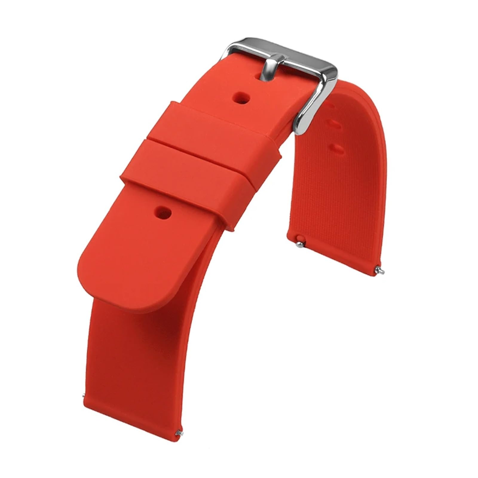 1pc 18/20/22/24mm Watch Bands Soft Rubber Release Straps