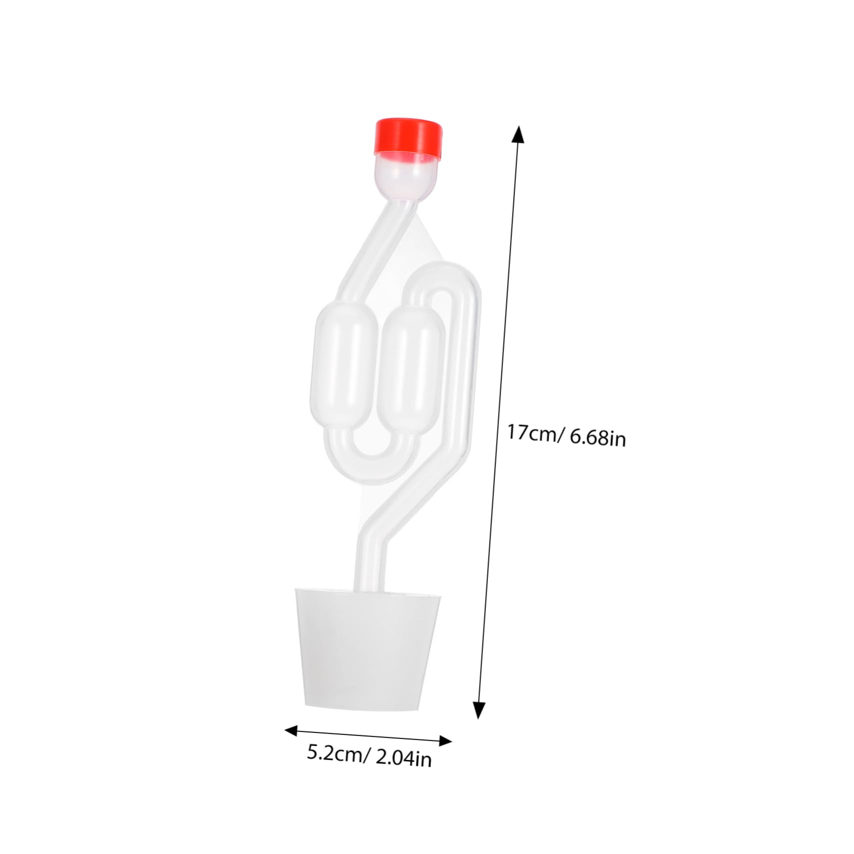 SOLUSTRE 3sets S-shape One-way with Stopper for Home Brewing Transparent Fermentation Accessories for Wine Beer and Sauerkraut Production