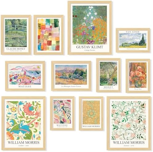 97 Decor Vintage Eclectic Wall Art, 12 Maximalist Gallery Prints,...